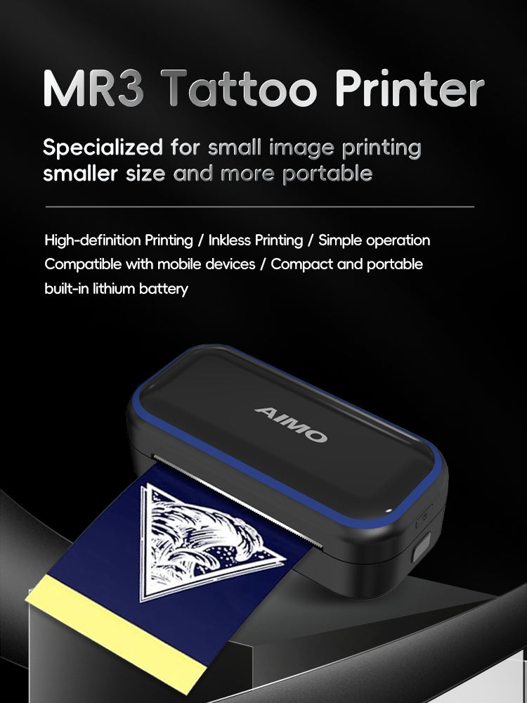 AIMO MR3 mini wireless tattoo stencil printer-3