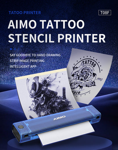 AIMO T08F wireless tattoo stencil printer-4