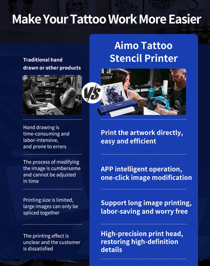 AIMO T08F wireless tattoo stencil printer-5