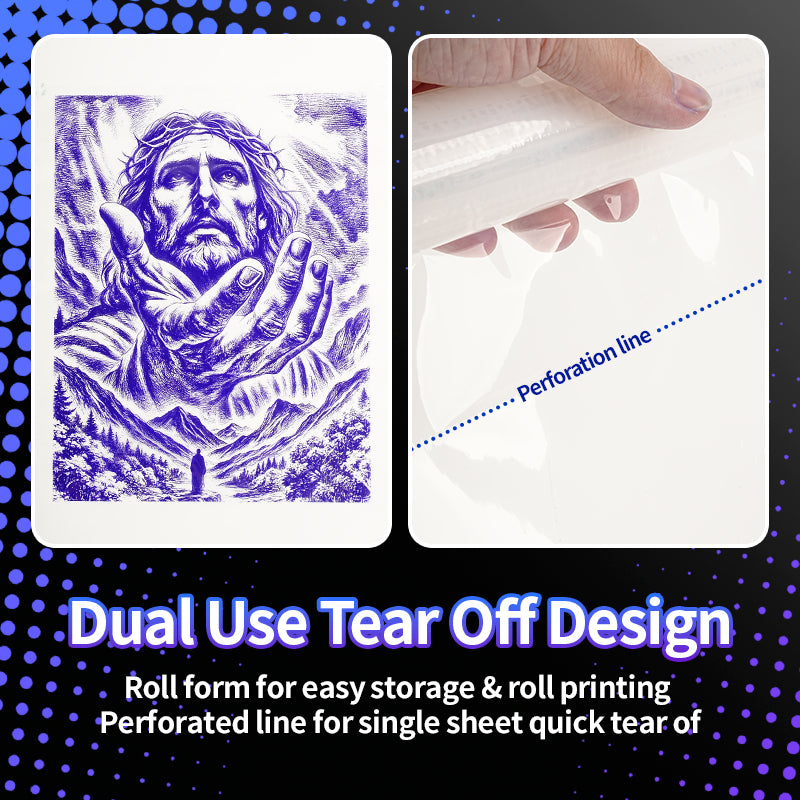 AIMO Clear Transfer Film for Tattoo Protection | Skin-Friendly Coverage Film for Precise Tattoo Aftercare
